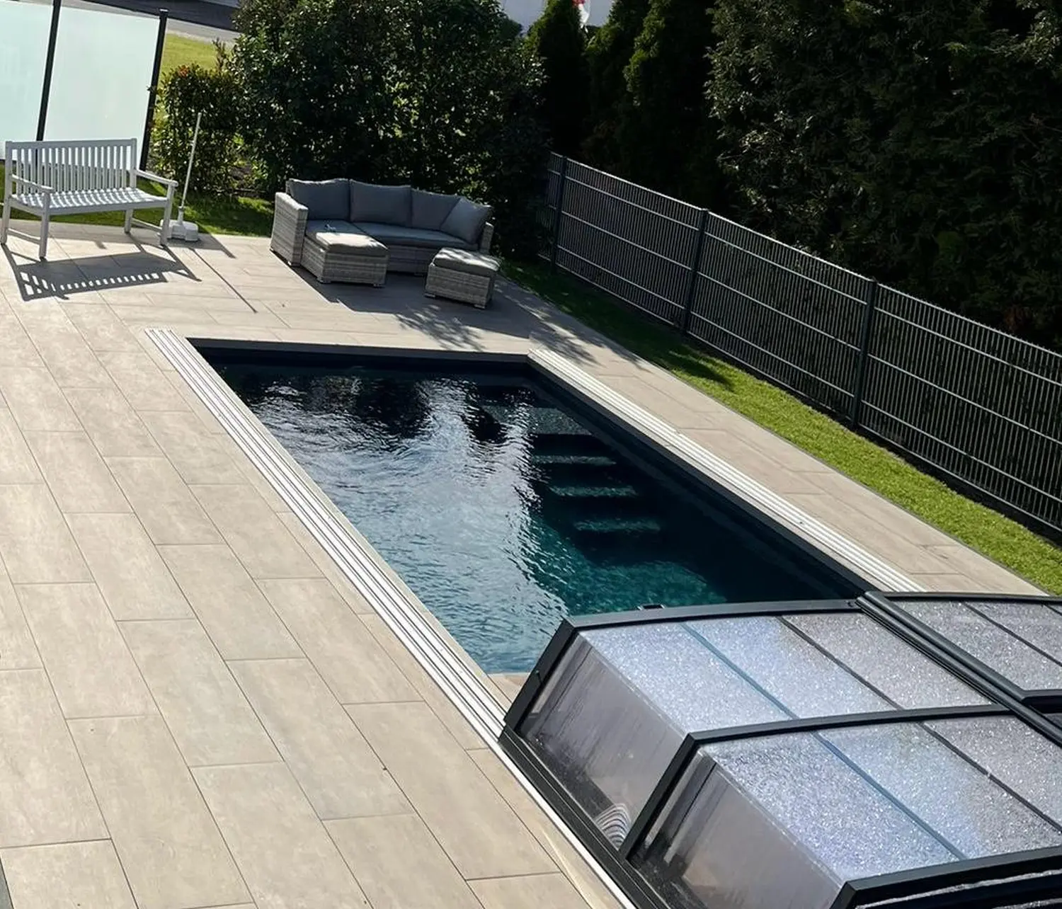 Schwimmbadbau von Folienverlegung Hirschmann