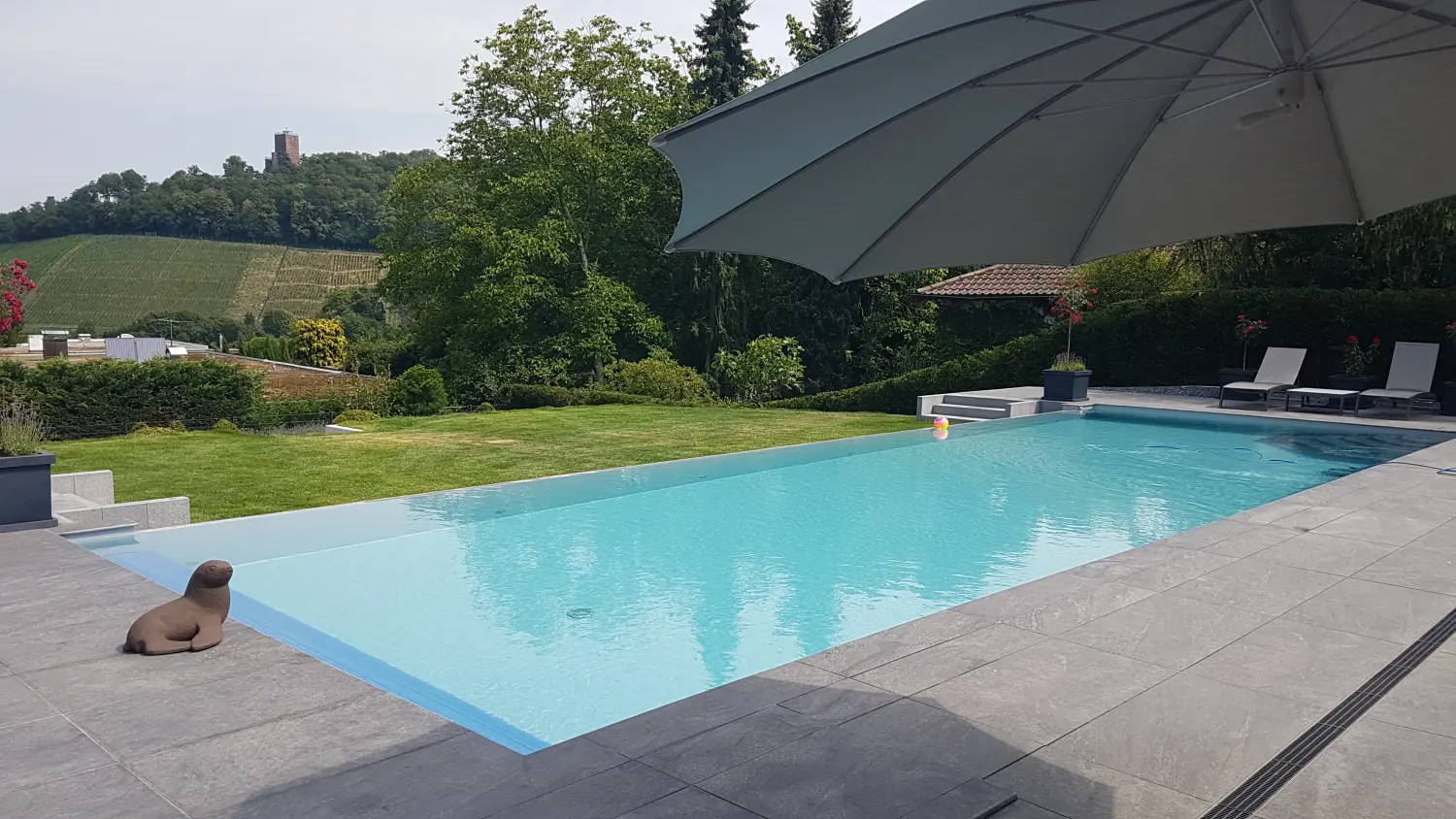 Schwimmbad von Folienverlegung Hirschmann